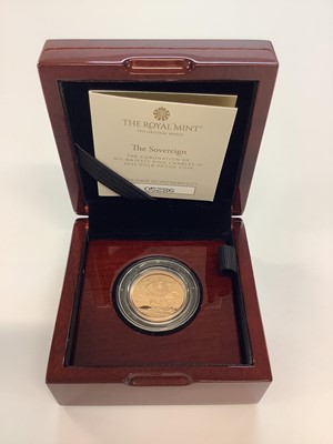 Lot 549 - G.B. - Royal Mint King Charles III gold proof Sovereign 2023 (N.B. Boxed with Certificate of Authenticity) (1 coin)