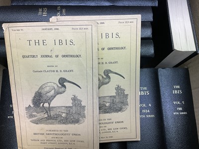 Lot 1752 - Periodicals - The Ibis, Quarterly Journal for the British Ornithologist’s Union