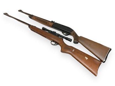 Lot 917 - Crosman Model 766 repeating air rifle and another air rifle with telescopic sight (2)