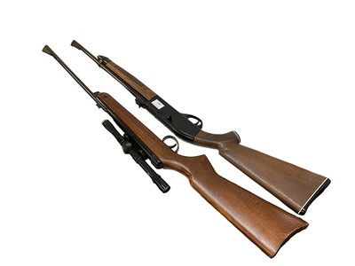 Lot 917 - Crosman Model 766 repeating air rifle and another air rifle with telescopic sight (2)