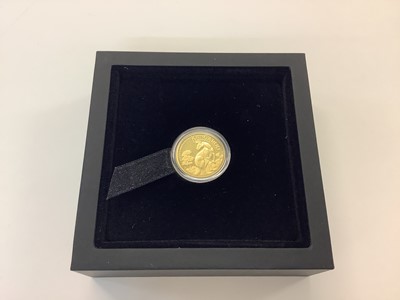 Lot 553 - Australia - Perth Mint 'Kangaroo' Quarter Ounce gold proof $25 coin 2023 (N.B. Boxed with Certificate of Authenticity) (1 coin)