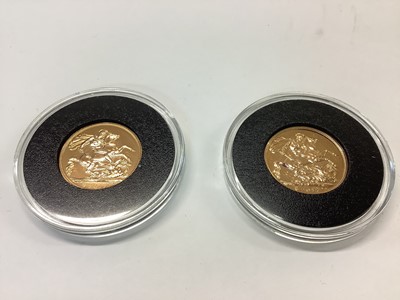 Lot 555 - G.B. - Uncirculated gold Sovereign's Elizabeth II 2017 x 2 (2 coins)