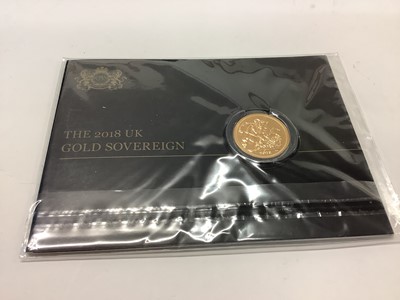 Lot 560 - G.B. - Uncirculated gold Sovereign's Elizabeth II 2018 x 1 (1 coin)