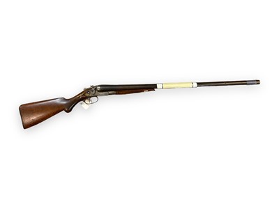 Lot 922 - Vintage American 10 bore double barrelled shotgun by L.C. Smith (Deactivated 2024, sold with certificate)