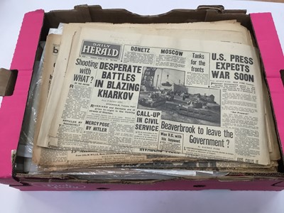 Lot 1467 - Selection of 19th century and later newspapers and periodicals in four boxes.