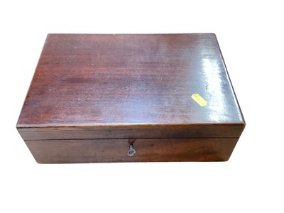 Lot 2572 - A wooden sewing box plus a needlework kneeling pad