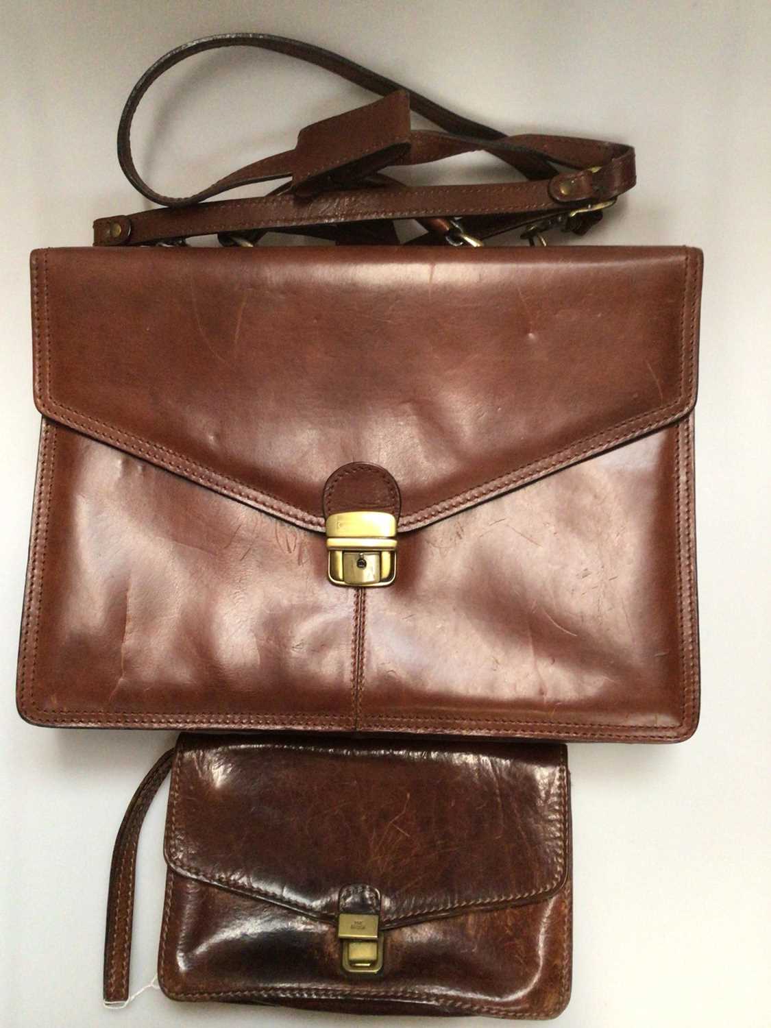 Lot 2064 Gianni Conti Leather Briefcase Plus A lot-2064-gianni-conti-leather-briefcase-plus-a