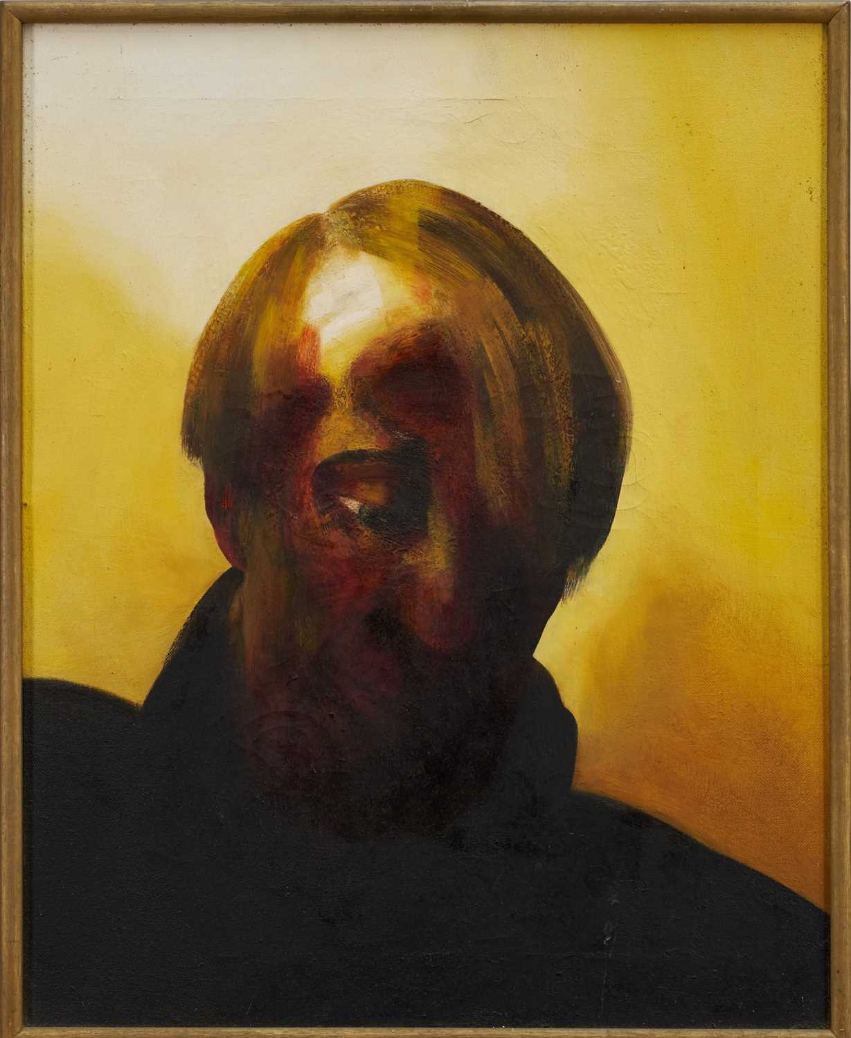 Lot 928 - *Maggi Hambling (b.1945) oil on canvas - Portrait of a Friend, signed and dated 1976 verso, framed