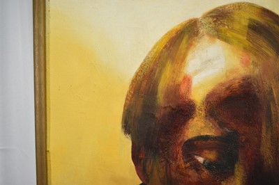 Lot 928 - *Maggi Hambling (b.1945) oil on canvas - Portrait of a Friend, signed and dated 1976 verso, framed