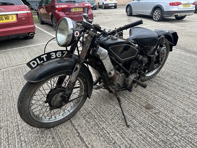 Lot 26 - 1937 Scott Flying Squirrel 596cc motorcycle reg. no. DLT 367