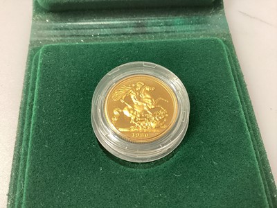 Lot 588 - G.B. - Gold proof Sovereign Elizabeth II 1980 (N.B. Cased with Certificate of Authenticity) (1 coin)