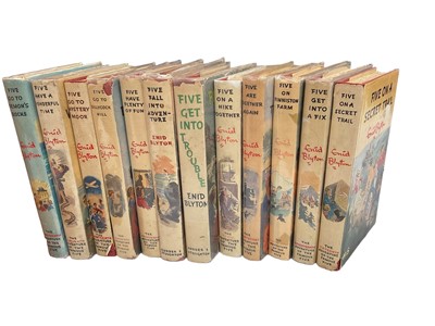 Lot 1774 - Enid Blyton - Famous Five, thirteen titles, all first editions, all with dust jackets