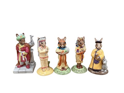 Lot 1304 - Twenty Royal Doulton Bunnykins figures including Arabian Nights, Indian, Ankhesenamun, Tutankhamun and Mandarin