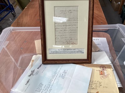 Lot 1478 - Autographs mixed selection to include Rowland Hill, Roger Bannister, Rear Admiral John Pasco, David Attenborough, Millvena Dean & others