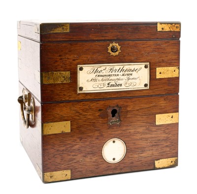 Lot 814 - Fine 19th century Thomas Porthouse ship's chronometer in brass bound rosewood case