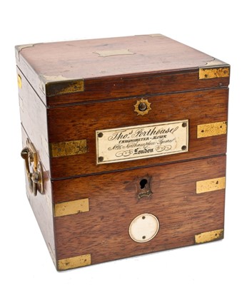 Lot 651 - Fine 19th century Thomas Porthouse ships' chronometer in brass bound rosewood case