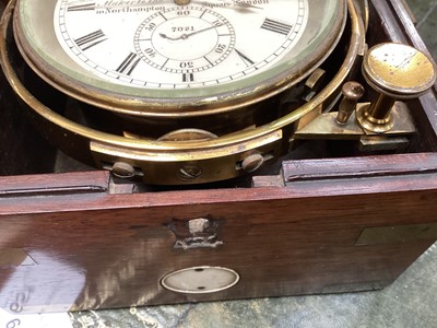 Lot 651 - Fine 19th century Thomas Porthouse ships' chronometer in brass bound rosewood case