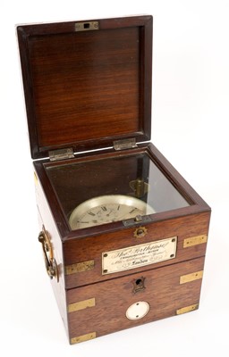 Lot 651 - Fine 19th century Thomas Porthouse ships' chronometer in brass bound rosewood case