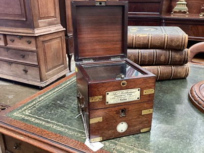 Lot 651 - Fine 19th century Thomas Porthouse ships' chronometer in brass bound rosewood case