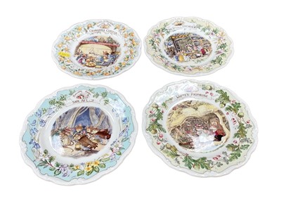 Lot 1336 - Group of Brambly Hedge plates and two books