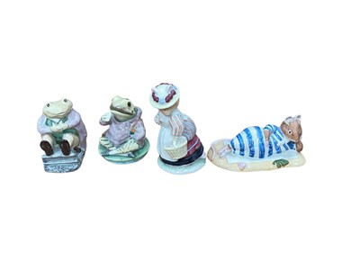 Lot 1335 - Group of Ten Brambly Hedge figures together with two Royal Albert Beatrix potter figures