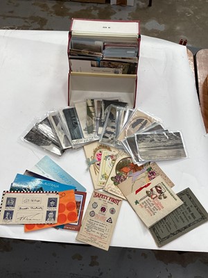 Lot 1493 - Group of postcards and ephemera