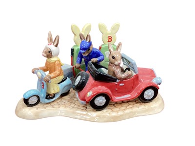 Lot 1317 - Royal Doulton limited edition Bunnykins All Fuelled Up tableau