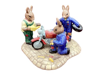 Lot 1318 - Royal Doulton limited edition Bunnykins Mechanics - Ready To Ride