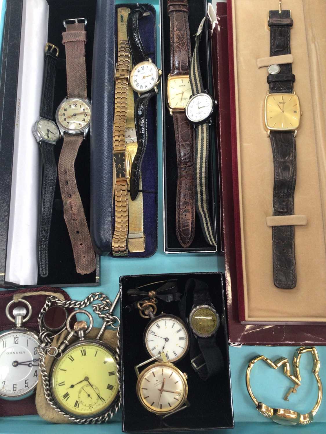 Lot 236 Group of vintage and later wristwatches and