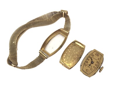 Lot 237 - 1920s 18ct gold Rolex ladies wristwatch