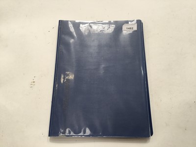 Lot 1482 - Two blue folders of glamour model photographs, Jordan, Jilly Johnson etc