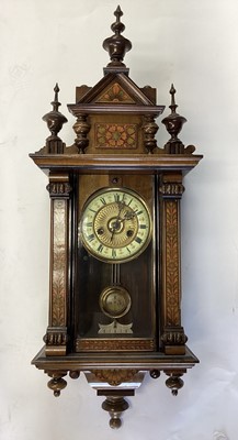 Lot 2582 - Vienna style regulator wall clock