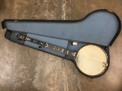 Lot 2229 - Barnes and Mullins Perfect no 1 five string Banjo, cased