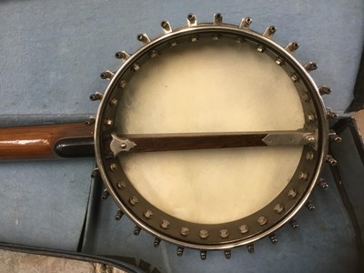 Lot 2229 - Barnes and Mullins Perfect no 1 five string Banjo, cased