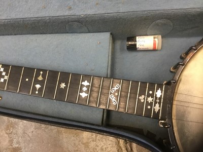 Lot 2229 - Barnes and Mullins Perfect no 1 five string Banjo, cased