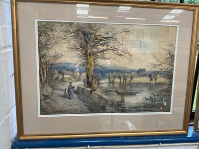 Lot 692 - Pair of Victorian watercolours