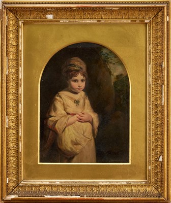 Lot 1315 - After Sir Joshua Reynolds, early 19th century oil on panel - The Strawberry Girl