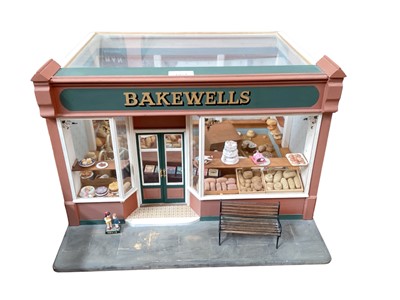 Lot 1974 - Children's Haberdashery shop, Bakewells Bread & Cake shop models both with contents and additional accessories