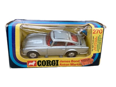 Lot 1980 - Corgi boxed James Bond Aston Martin No 270 and a selection of other boxed toys (qty)