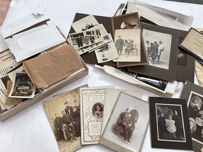 Lot 1499 - Selection of American ephemera to include 1950s European tour, fashion photos, scrap books and press cuttings, 1930s - 1940s school photographs, early homestead r/p's, holiday luggage labels e...