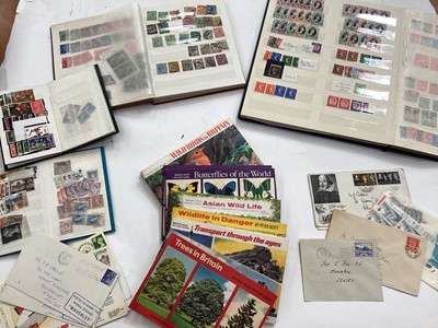 Lot 1505 - Stamps GB, Channel Island selection to include 1840 1d black, Victorian overprint specimen values mint, RAF signed covers, tea cards and others