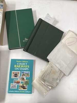 Lot 1518 - Stamps- Aircraft and Railway thematic collections in albums, stockbooks, loose and in packets (5 boxes).