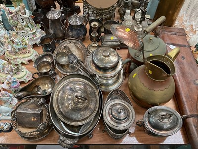 Lot 524 - Large collection of silver plated items