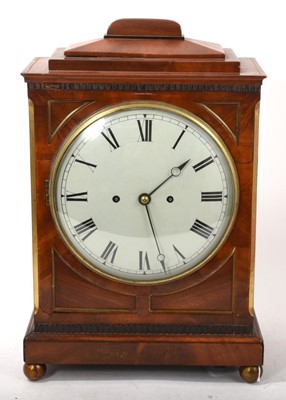 Lot 660 - Regency mahogany bracket clock