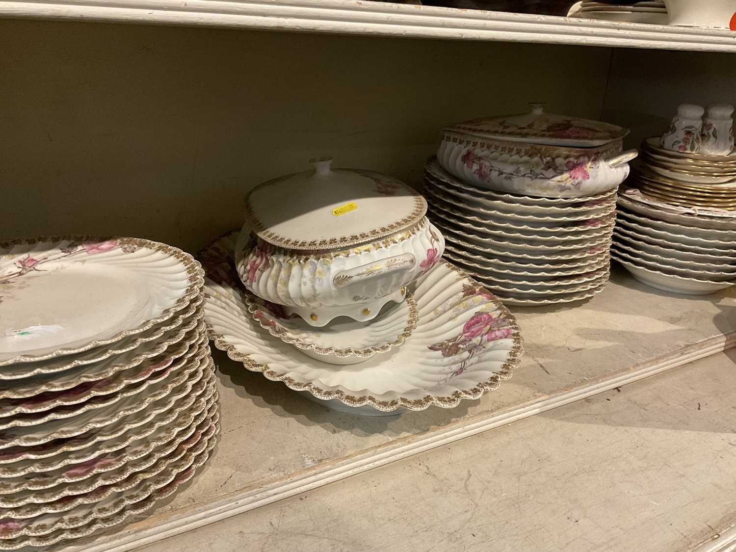 Lot 261 - Limoges floral service of tablewares