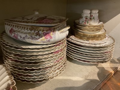 Lot 261 - Limoges floral service of tablewares