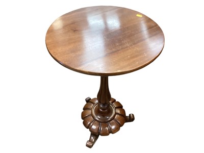 Lot 1266 - Victorian mahogany circular occasional table, and another