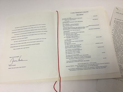 Lot 39 - The Royal Visit of H.M. Queen Elizabeth II and H.R.H. The Duke of Edinburgh to The United States of America March 1983, rare group of ephemera including Presidential invitation to dinner at The M...