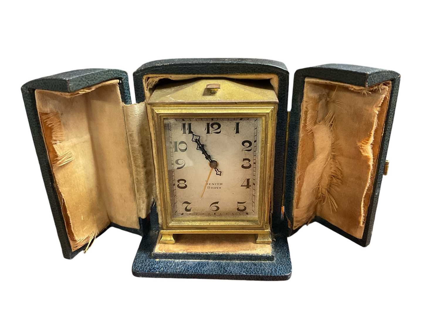 Lot 159 - Zenith Art Deco travelling alarm clock