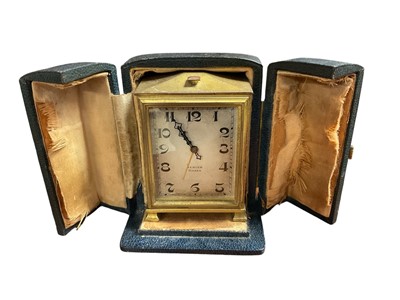 Lot 159 - Zenith Art Deco travelling alarm clock